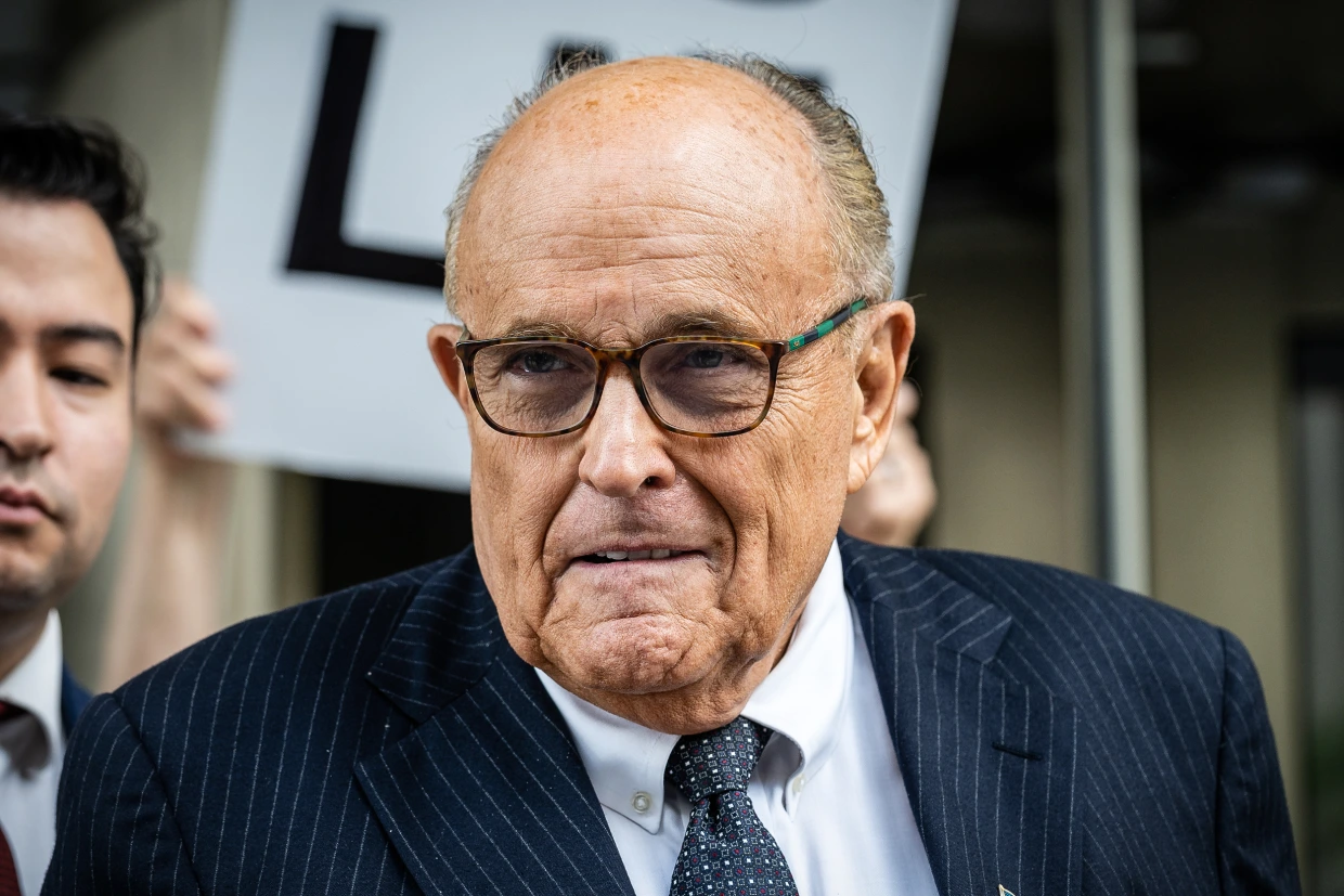 Giuliani championed organised crime act Rico. Now he’s charged under it