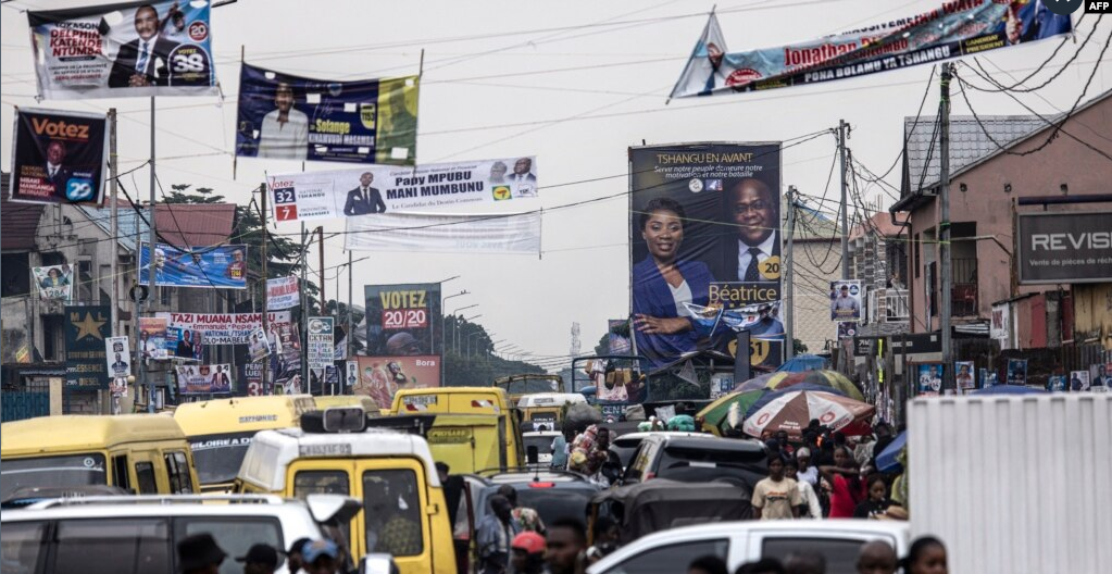 DR Congo presidential candidates in final push ahead of vote