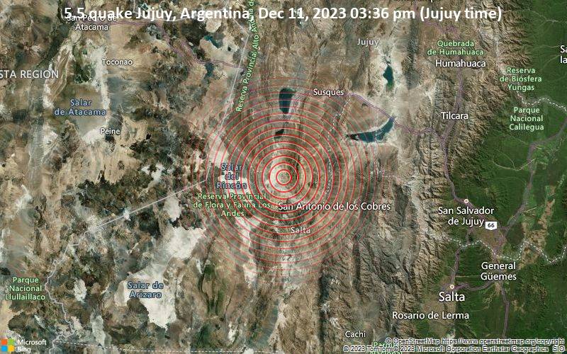 5.5-magnitude quake hits Salta Province, Argentina: GFZ