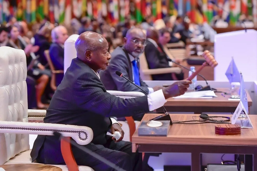 Museveni vows to promote prosperity in G77+China member states