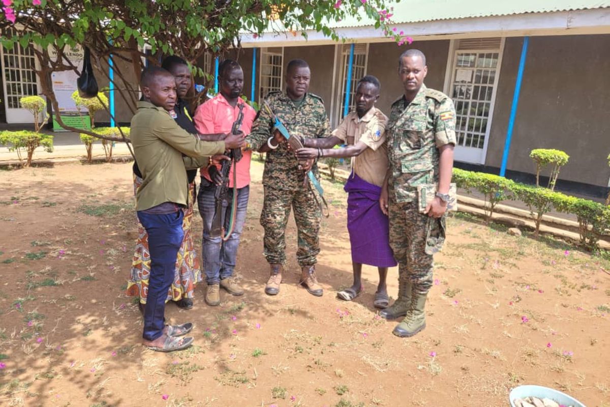 Two More Karimojong warriors surrender gun to UPDF