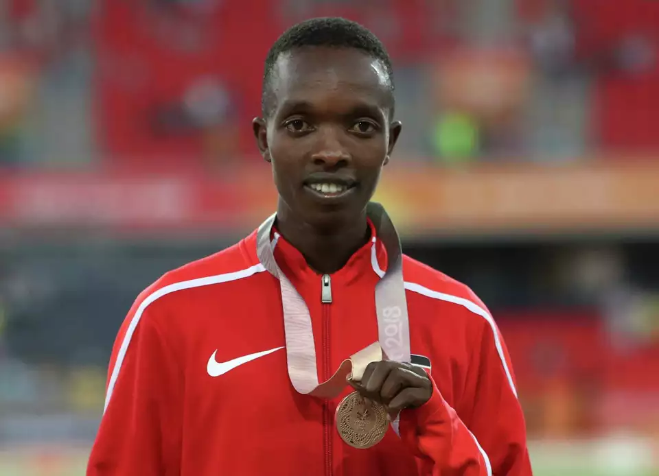 Kenyan runner Kwemoi banned 6 years for blood doping and stripped of Olympics, world champs results