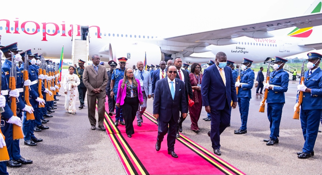 Ethiopian President Arrives in Uganda for AU Agriculture Summit